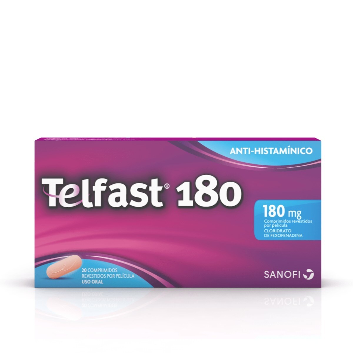 Telfast 180 mg - 20 Comprimidos 1