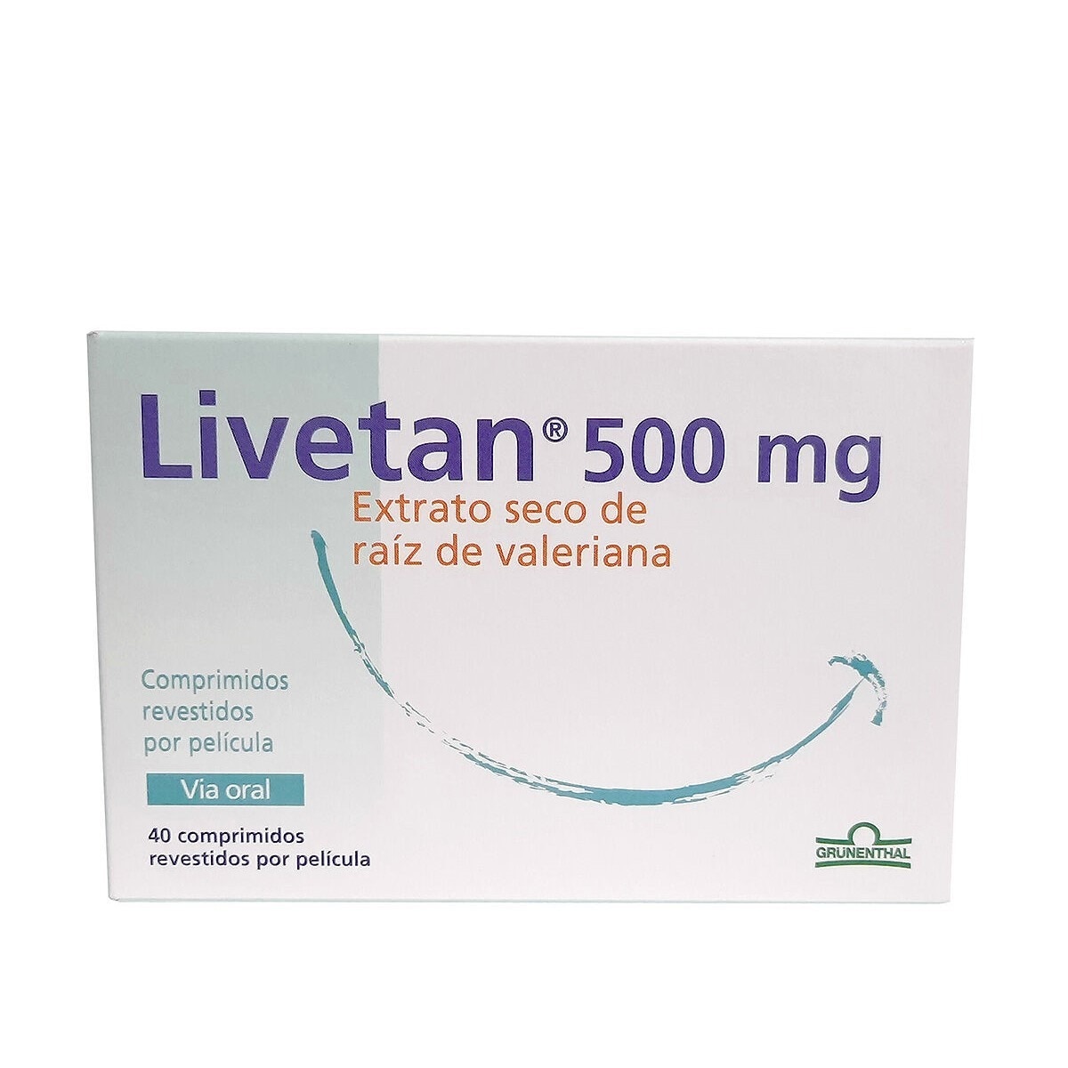 Livetan 500 mg - 40 Comprimidos Revestidos 1
