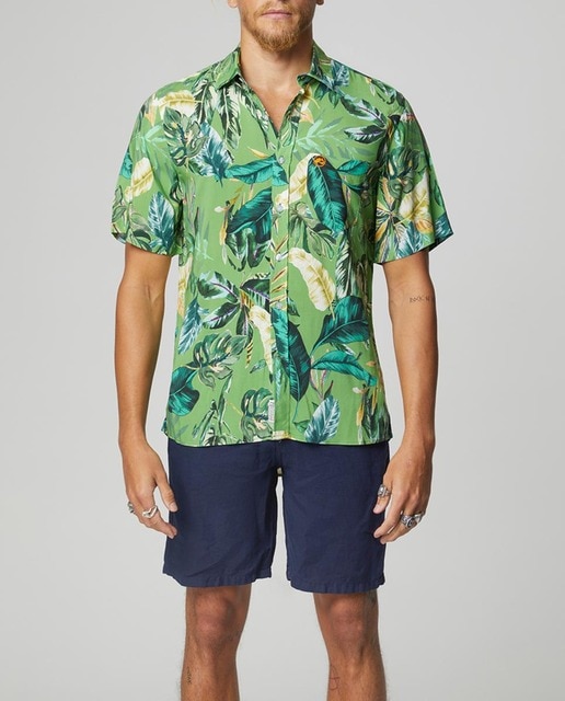 Imagen 0 de Camisa de hombre manga corta corte slim fit