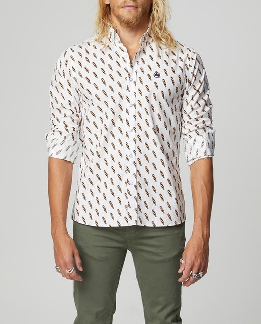 Imagen 0 de Camisa de hombre estampada corte slim fit