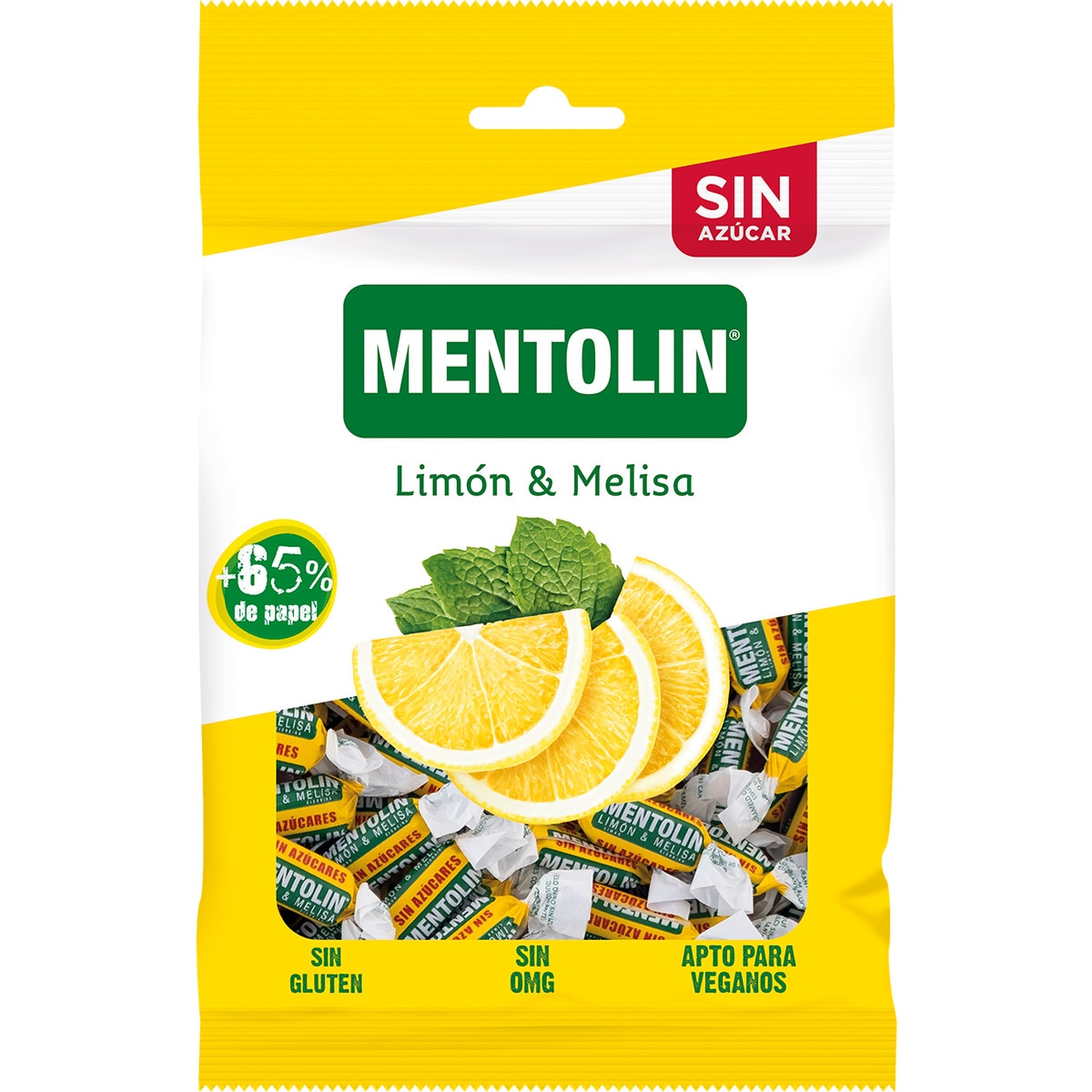 Rebuçados de Limão e Cidreira sem Açúcar embalagem 115 g