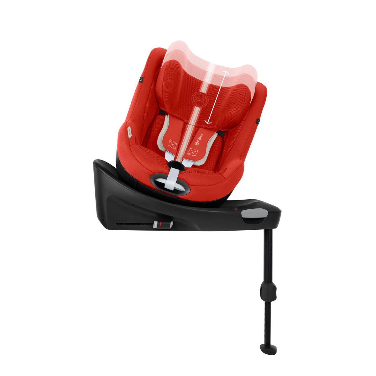Cadeira Auto Sirona Gi i-Size Plus com Base - 61x105 cm Vermelho-6