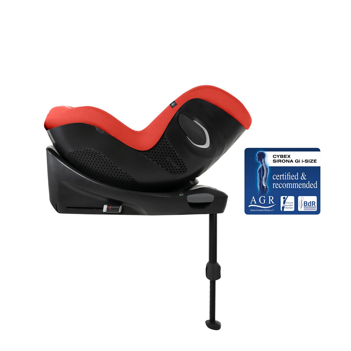 Cadeira Auto Sirona Gi i-Size Plus com Base - 61x105 cm Vermelho-5