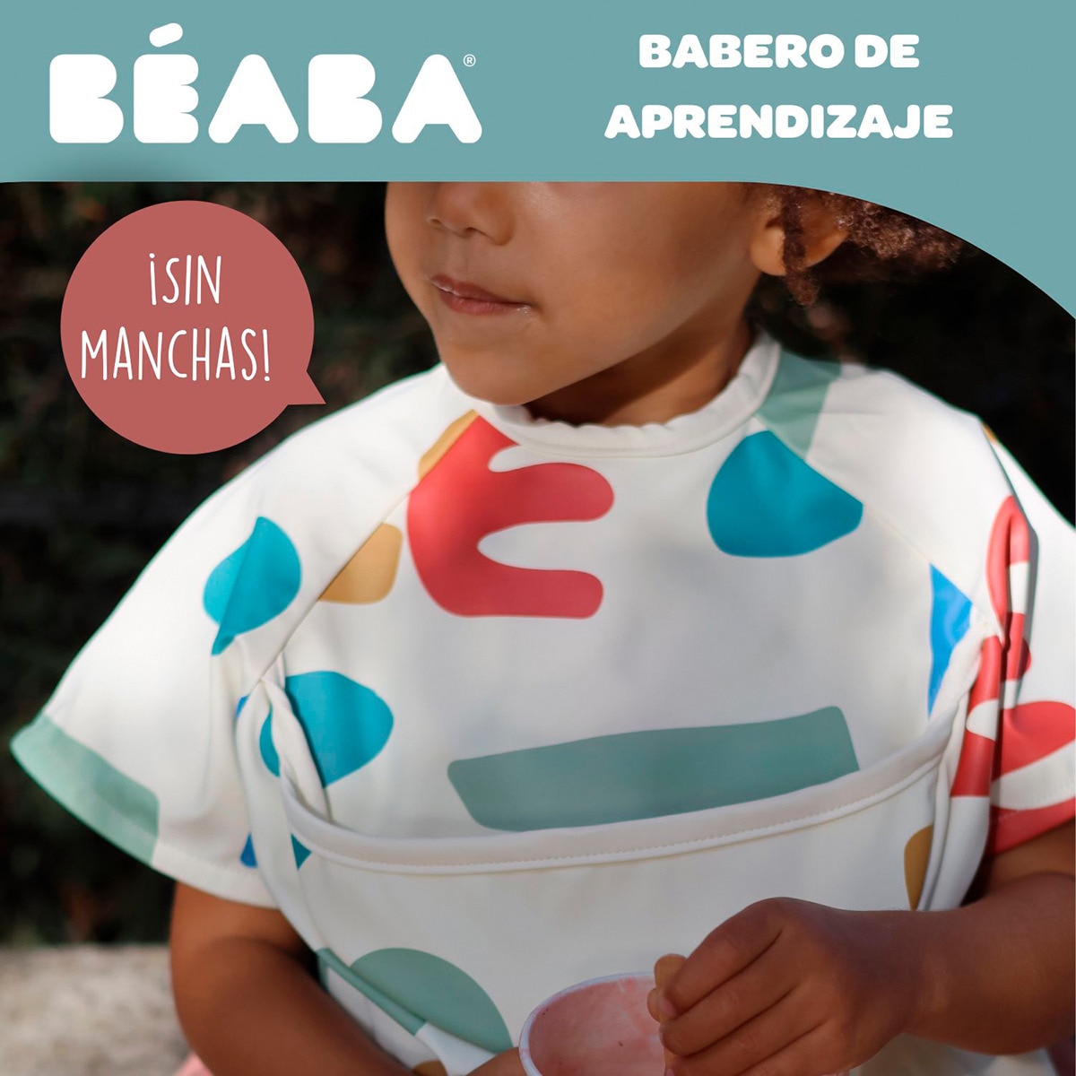 Babete com Mangas Evolutivo 2 em 1 Multicolor-8