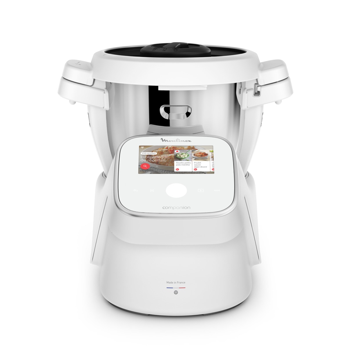 Robot de Cocina Moulinex I Companion Touch XL HF935, Conectividad WiFi Blanco-3