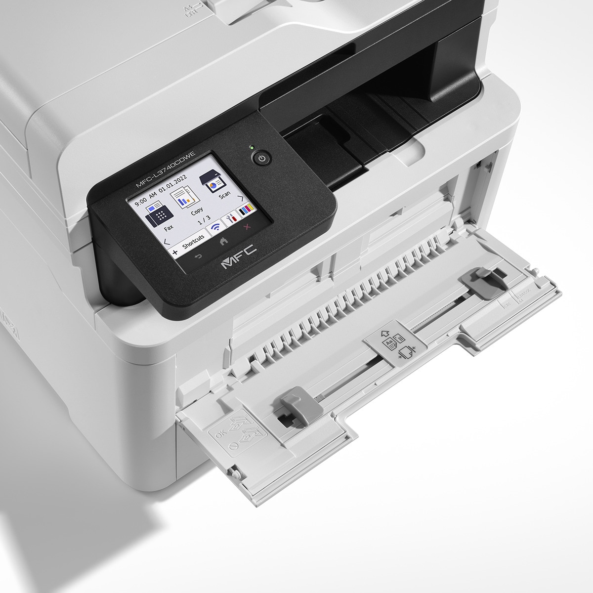 Impresora Multifunción Láser color Brother MFC-L3740CDWE, Wi-Fi y Fax Blanco-4