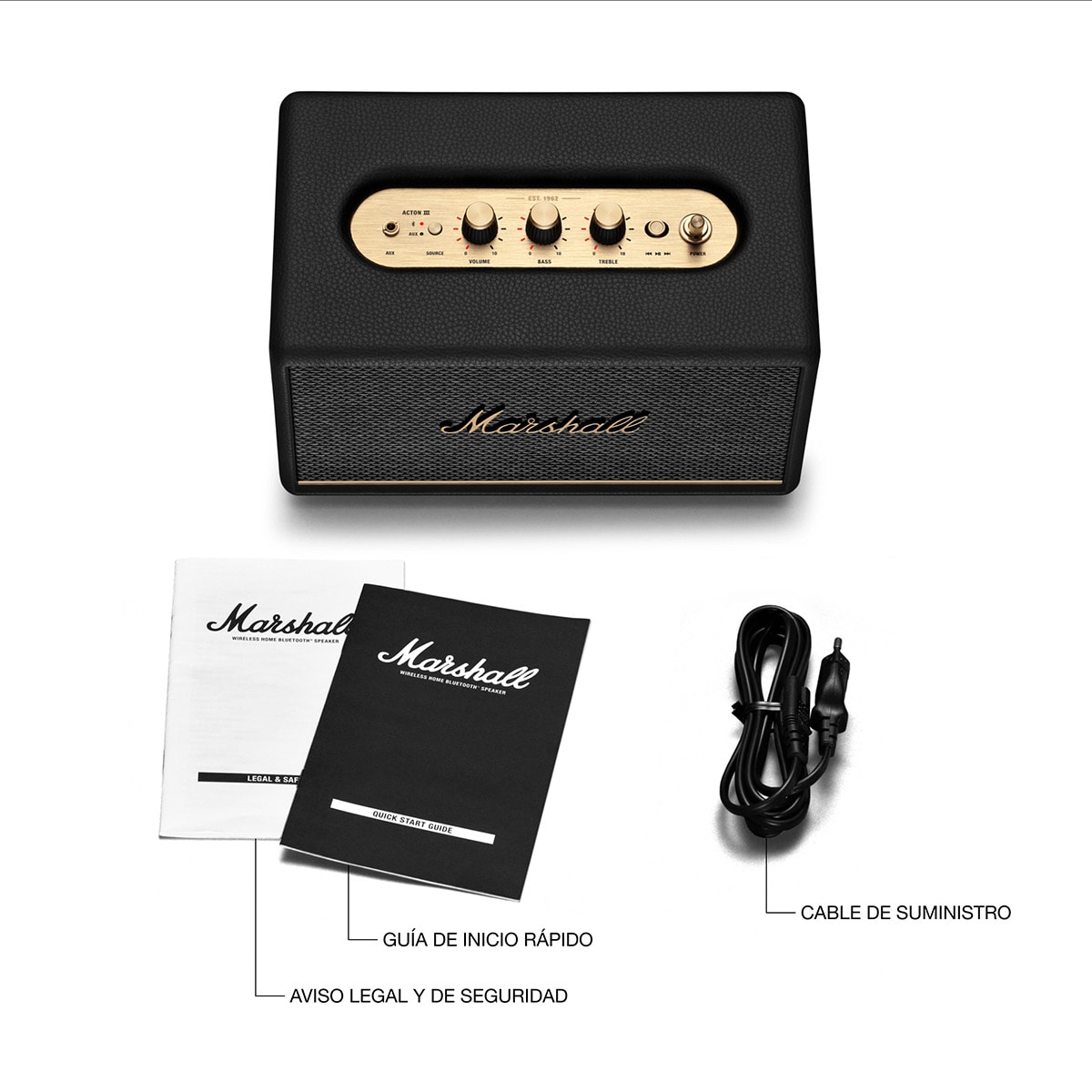 Altavoz Marshall Acton III Negro Bluetooth Negro-9