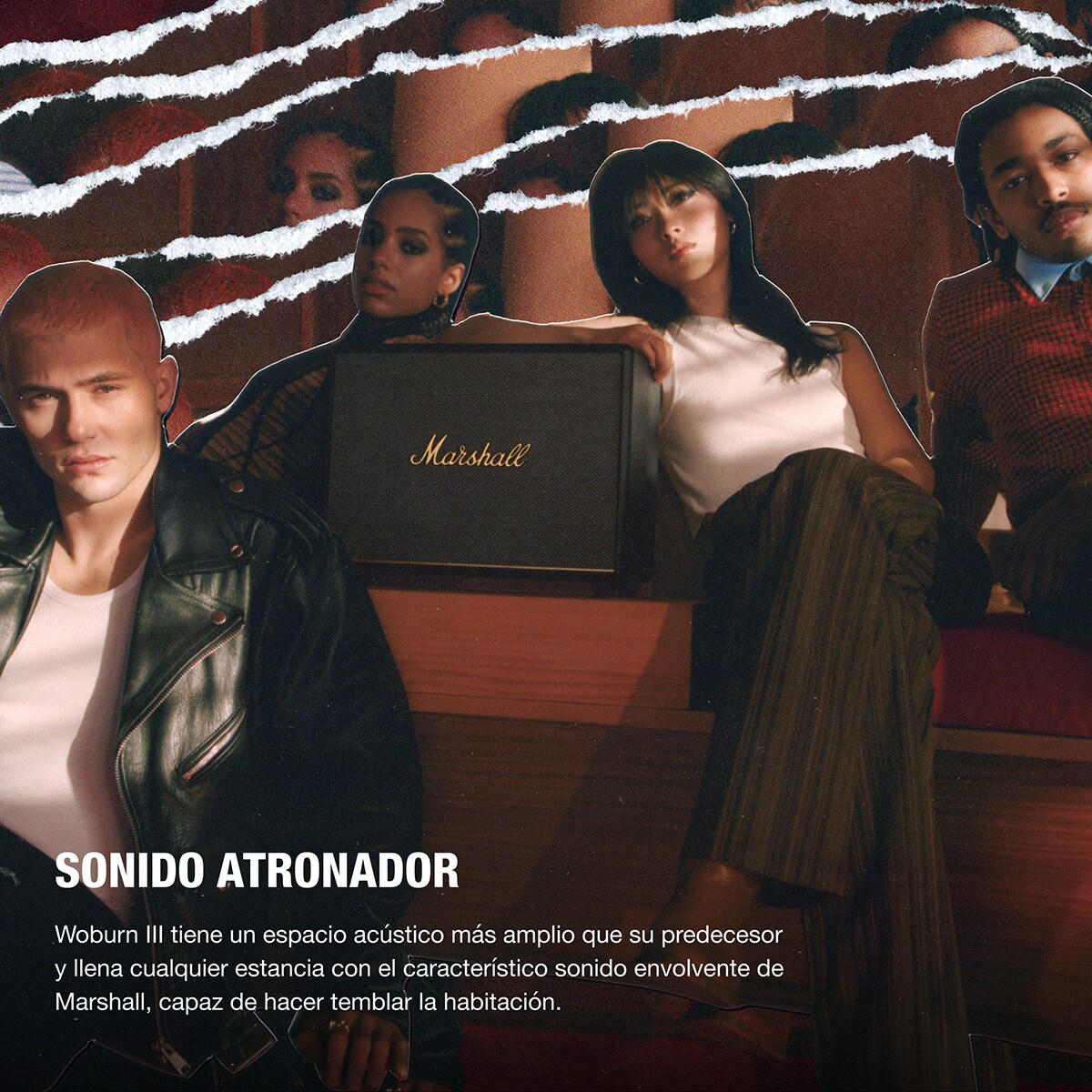 Coluna Marshall Woburn III Bluetooth Preto-2