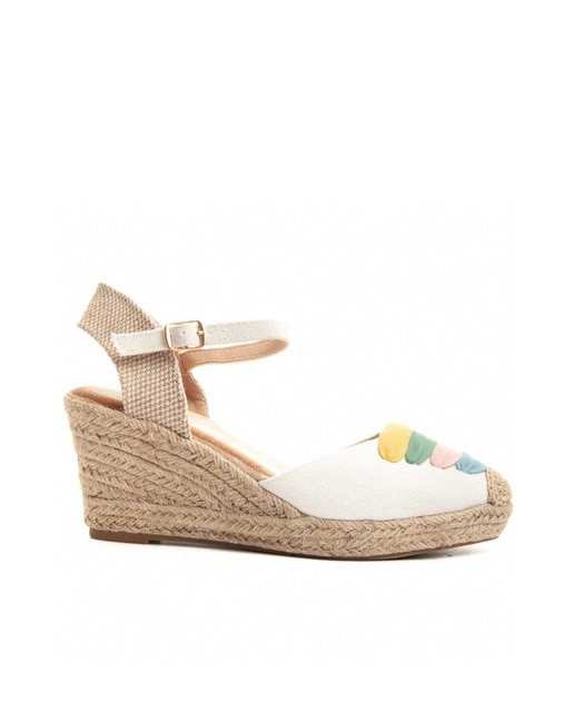 Imagen 0 de Alpargata de cuña color blanco