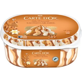 Gelado de Caramelo Salgado Les Desserts embalagem 825 ml - Carte D'or