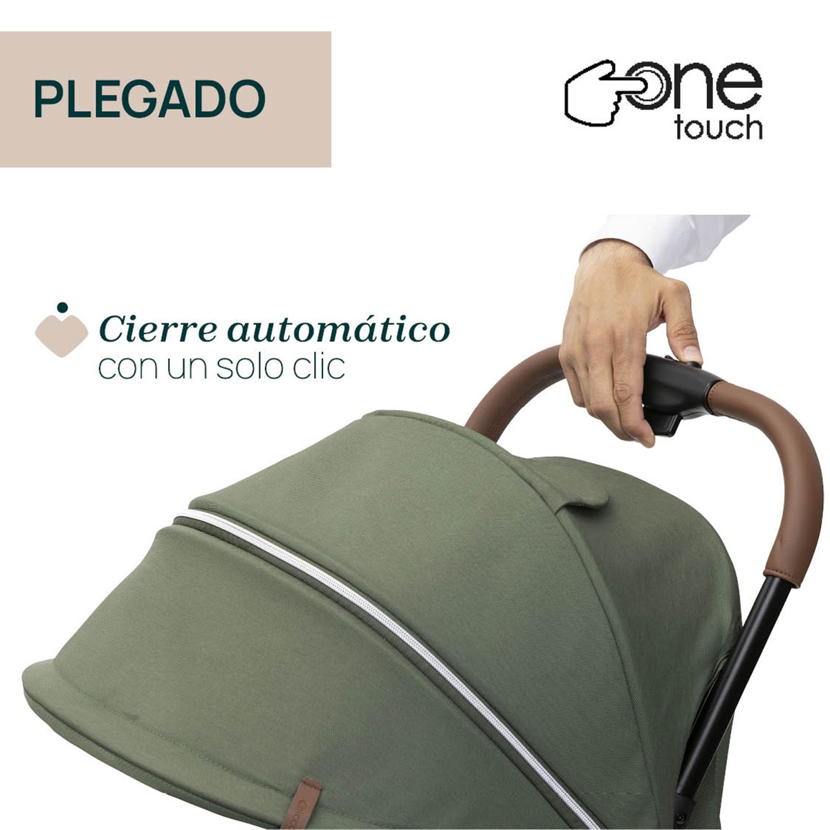 Carrinho de Passeio Autodobrável Goody XPlus Verde-escuro-3