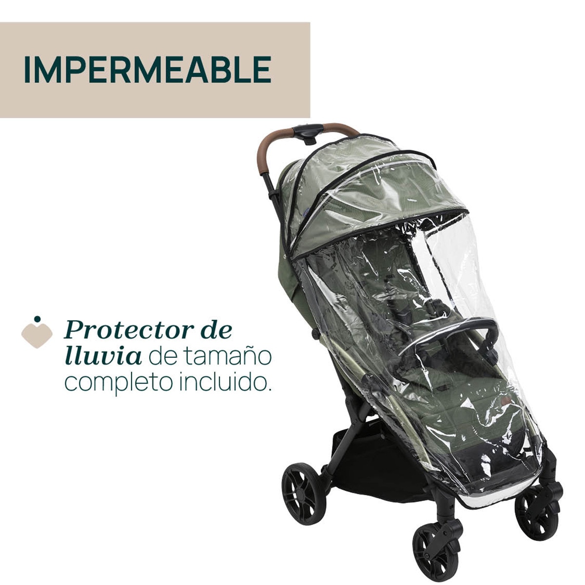 Carrinho de Passeio Autodobrável Goody XPlus Verde-escuro-14