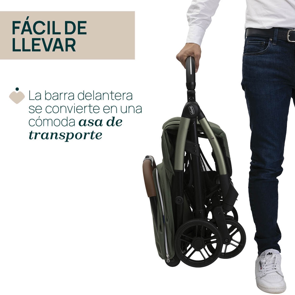Carrinho de Passeio Autodobrável Goody XPlus Verde-escuro-13