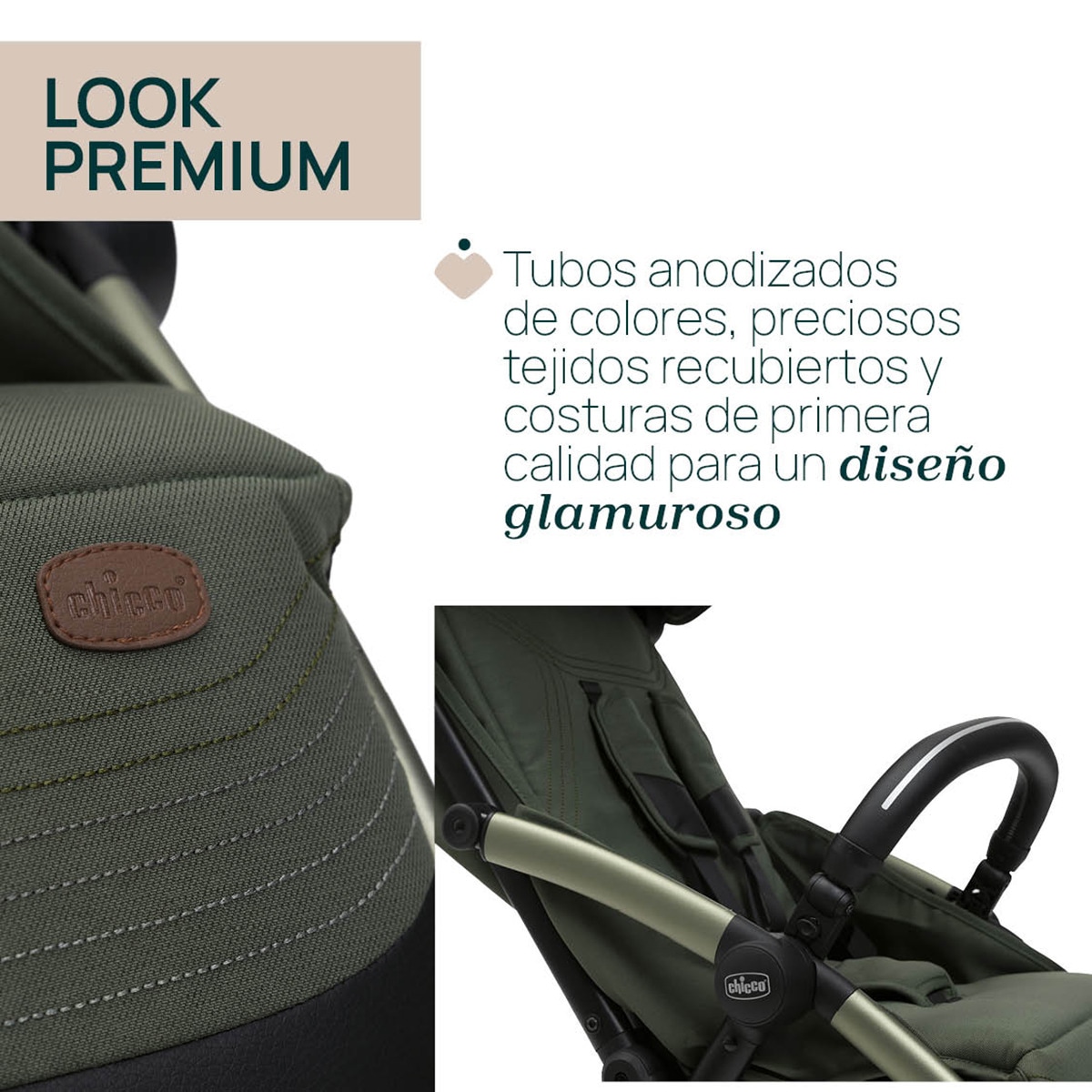Carrinho de Passeio Autodobrável Goody XPlus Verde-escuro-12
