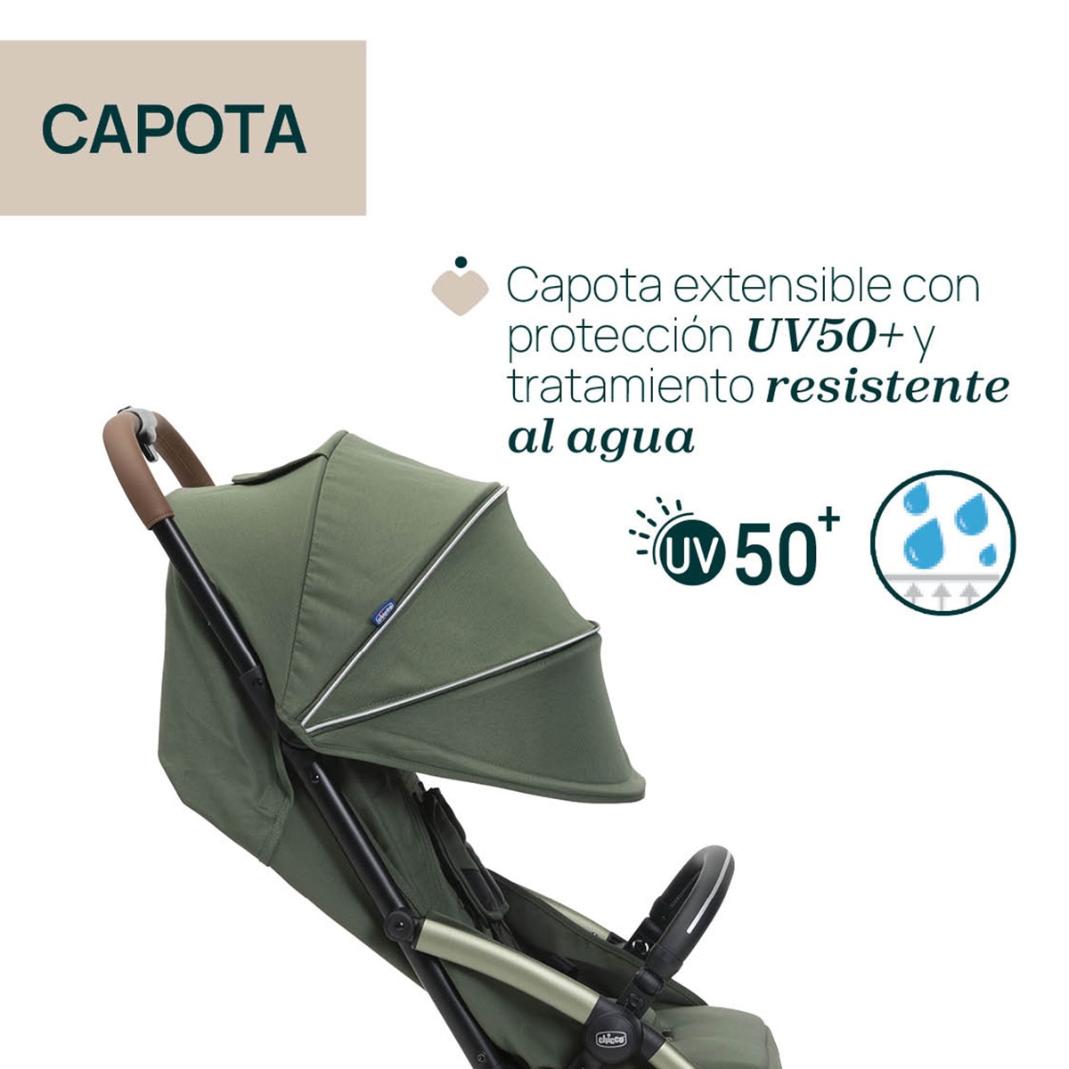 Carrinho de Passeio Autodobrável Goody XPlus Verde-escuro-9