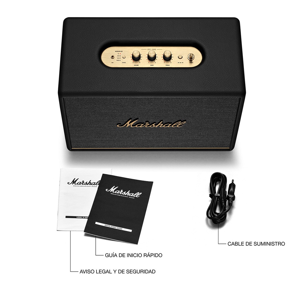 Coluna Marshall Woburn III Bluetooth Preto-9