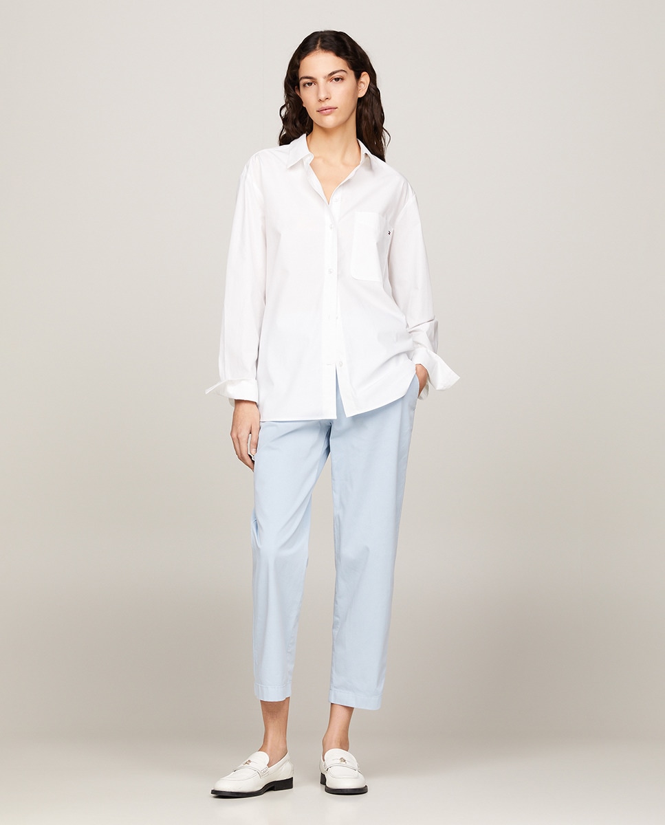 Calças Chino Slim Straight Azul-claro-6