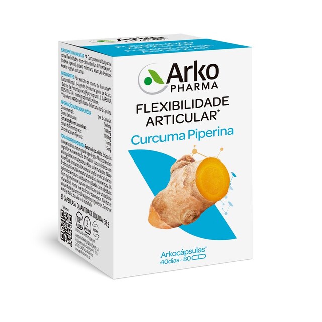Imagem 0 de Suplemento Alimentar Arkocápsulas Curcuma - 80 cápsulas