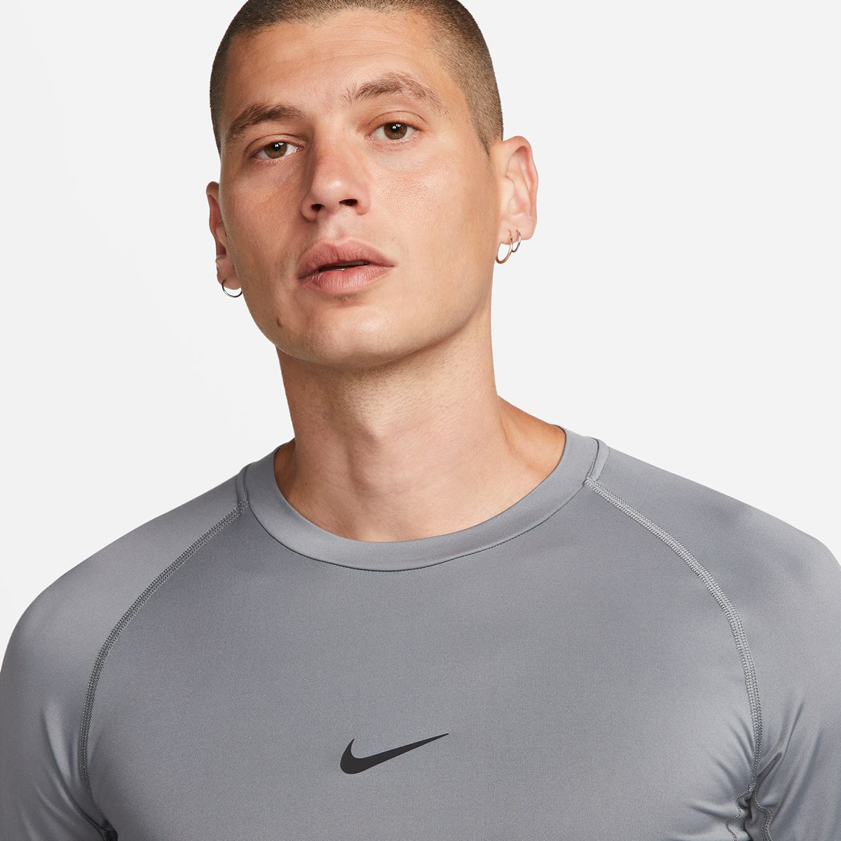 T-shirt de homem Pro Nike Cinzento-3