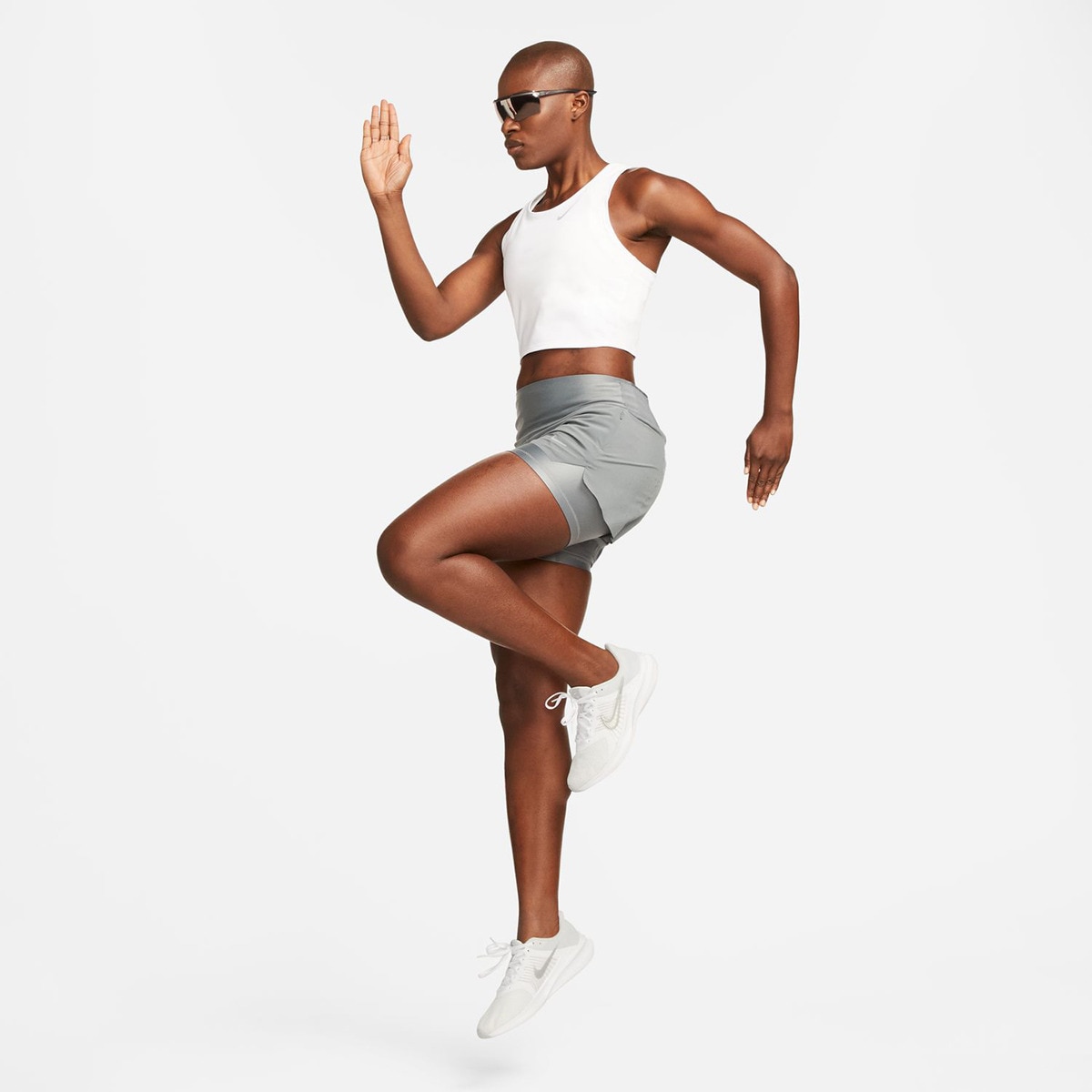 Calções de Mulher Dri-FIT Swift Cinzento-6