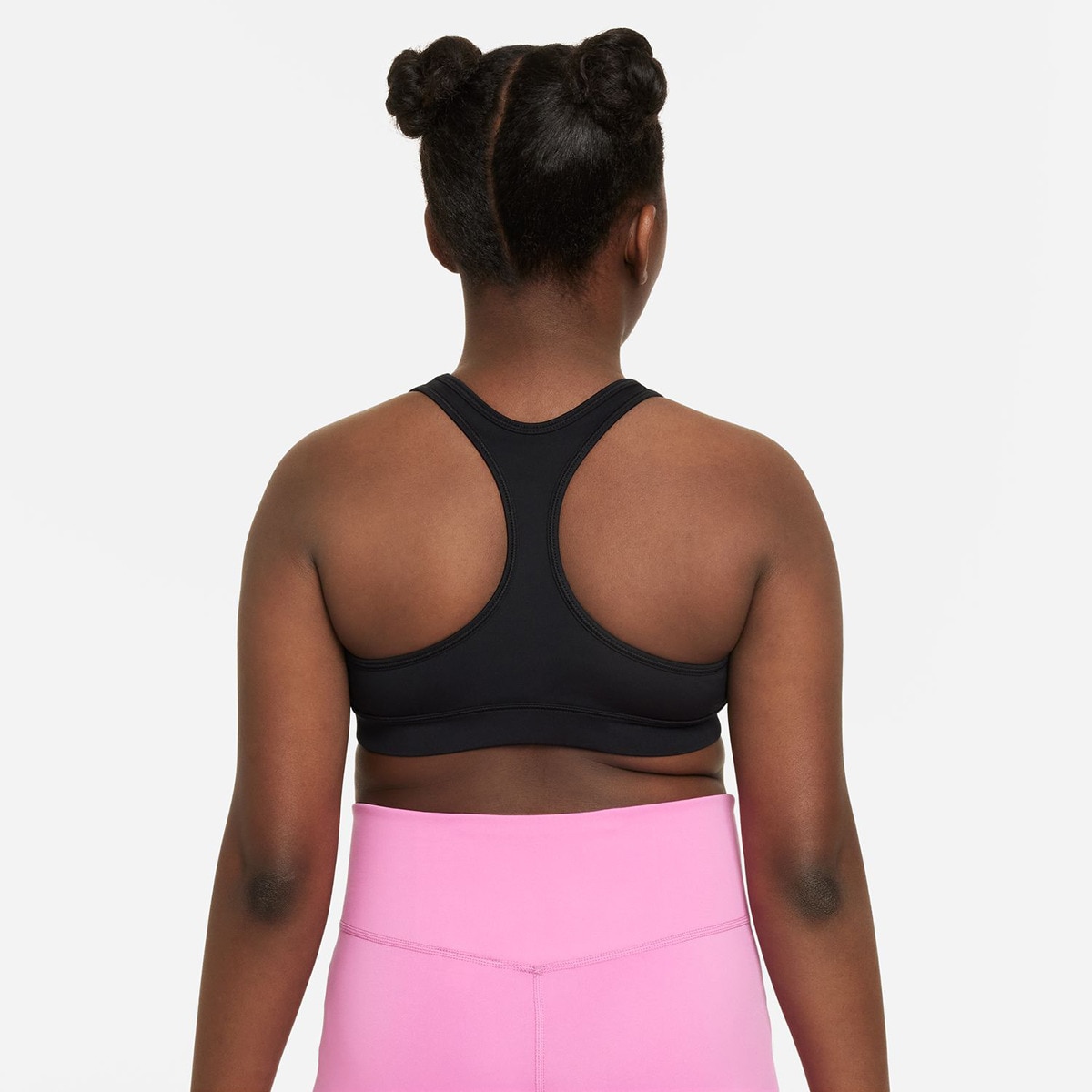 Top de menina Swoosh Nike Preto / Branco-2