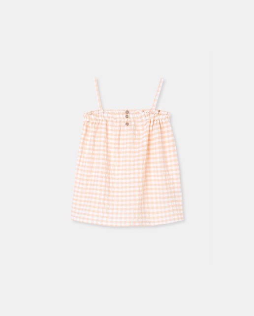 Imagen 0 de Blusa seersucker vichy de niña