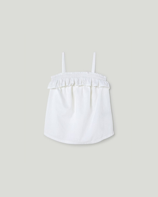 Imagen 0 de Blusa tirantes con lino de niña