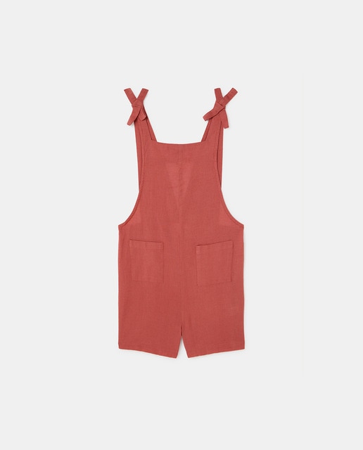 Imagen 0 de Mono corto de tirantes con lazo de niña