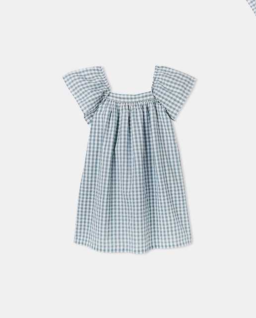 Imagen 0 de Vestido manga volantes seersucker de niña
