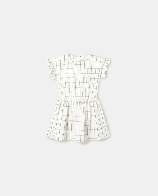 Imagen 0 de Vestido de niña a cuadros abierto