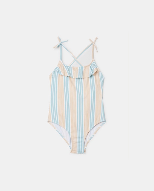 Imagen 0 de Bañador de niña multirayas