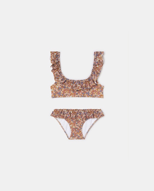 Imagen 0 de Bikini de niña flor mostaza