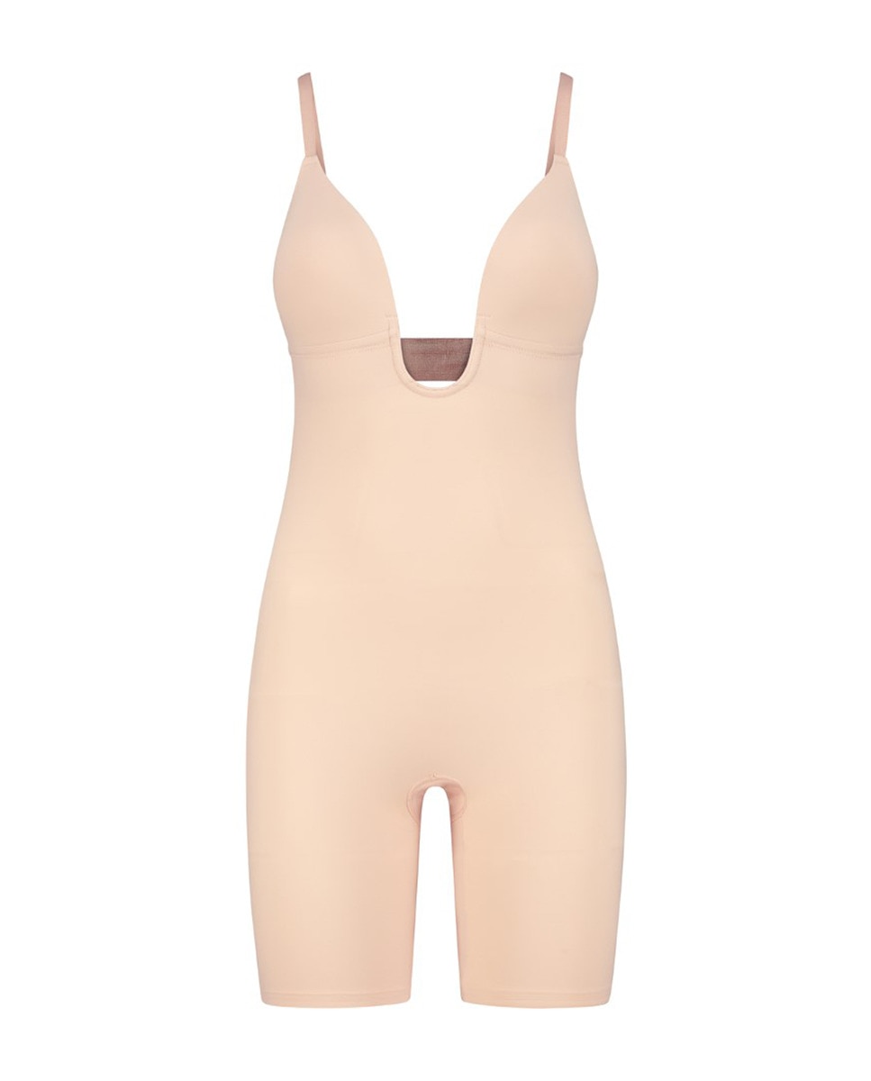 Body reductor de control firme con escote profundo. - Bye Bra - Beige Beige-6