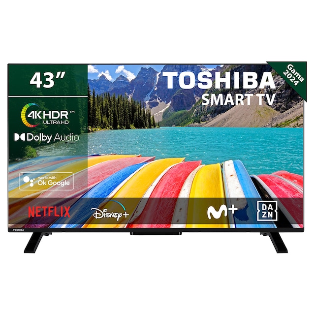 Imagen 0 de TV LED 108 cm (43") Toshiba 43UV2363DG, 4K UHD, HDR10 y Micro Dimming, Smart TV, Sonido Dolby Audio