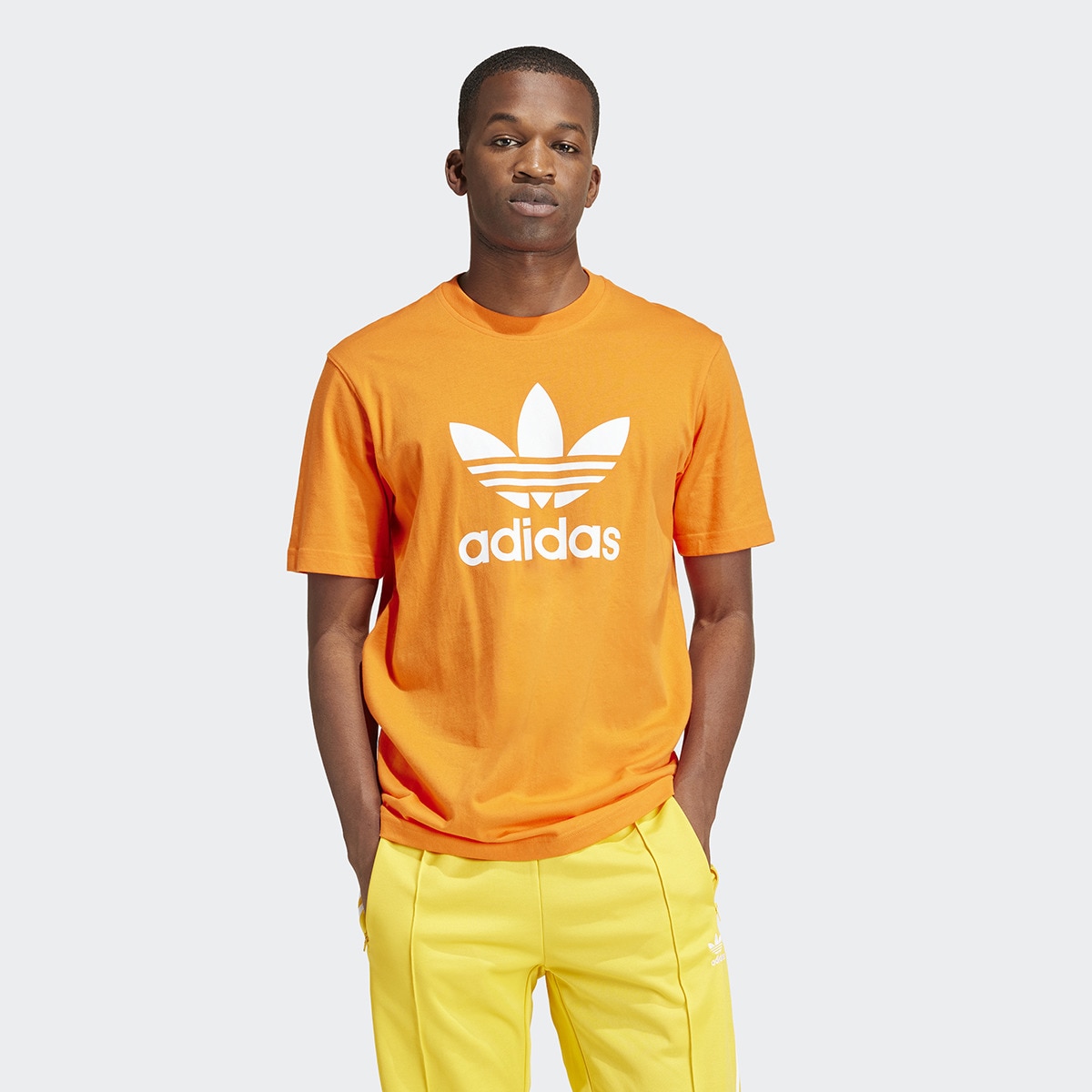 T-shirt de Homem Adicolor Trefoil Originals Laranja-1