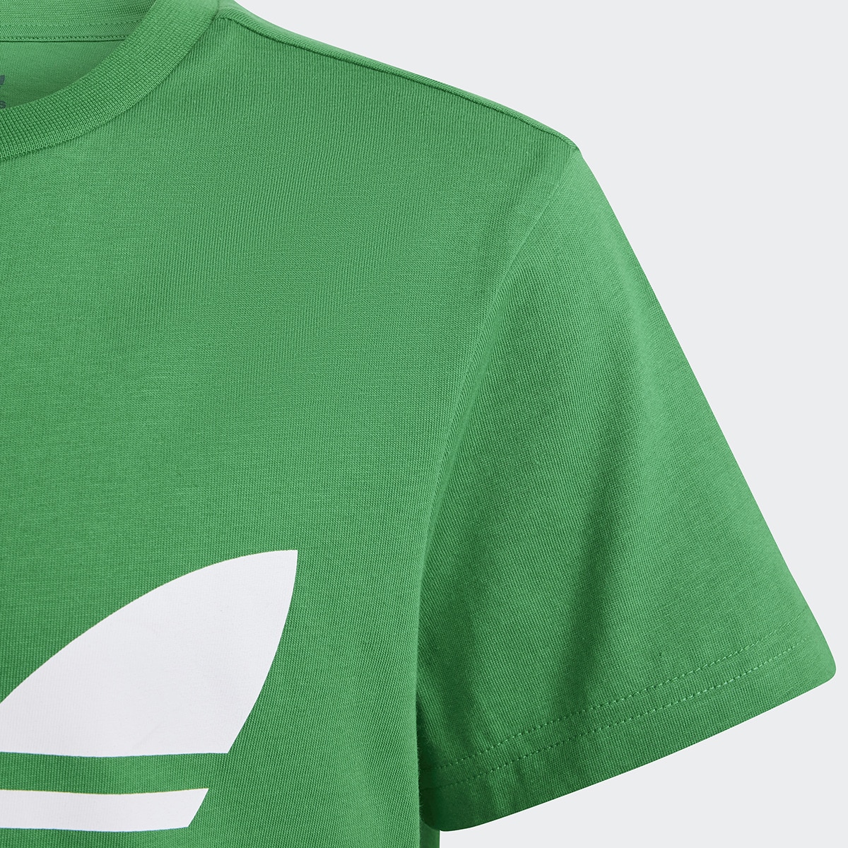 T-shirt de menino Trefoil Adidas Originals Verde-5