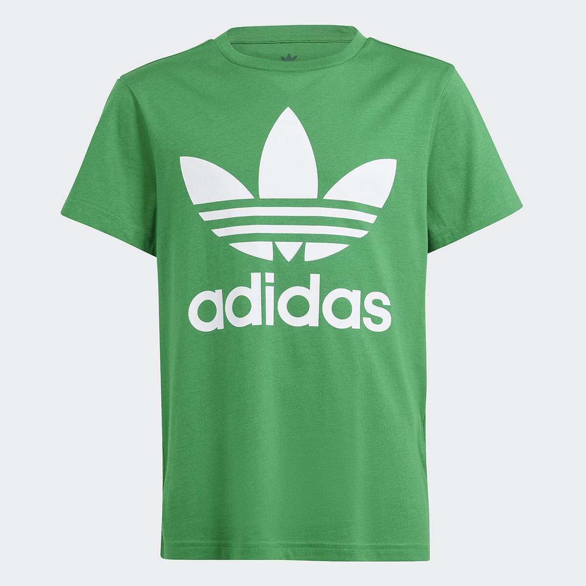 T-shirt de menino Trefoil Adidas Originals Verde-1