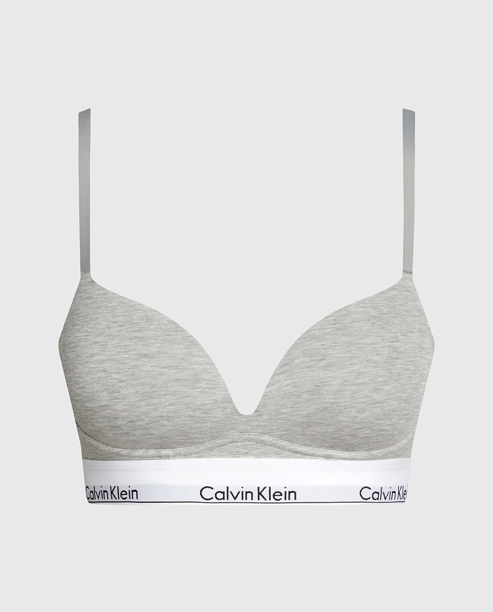 Soutien Decotado com Push-Up - Modern Cotton Cinzento-4