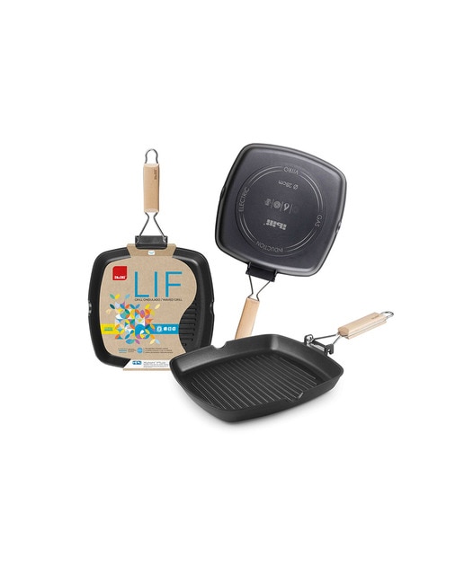 Imagen 0 de Grill lif asa abatible ondlado 28 cm