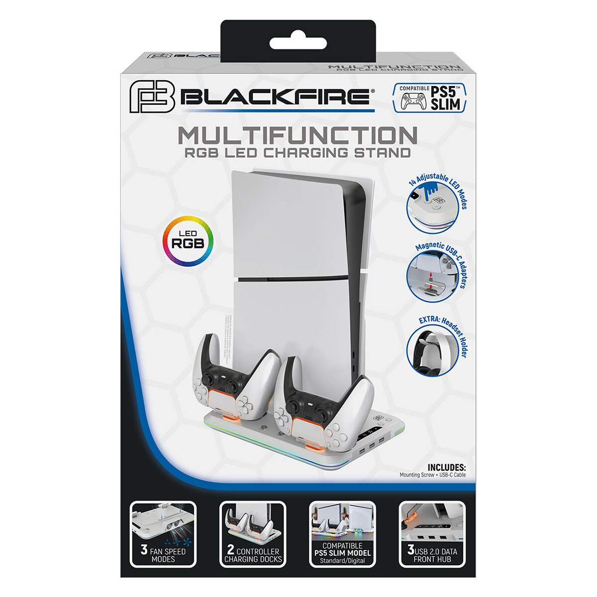 Base de Ligação Multifunções para Comandos DualSense PlayStation 5 Blackfire 3