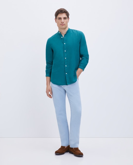 Imagem 0 de Camisa Casual 100% Linho Classic Fit