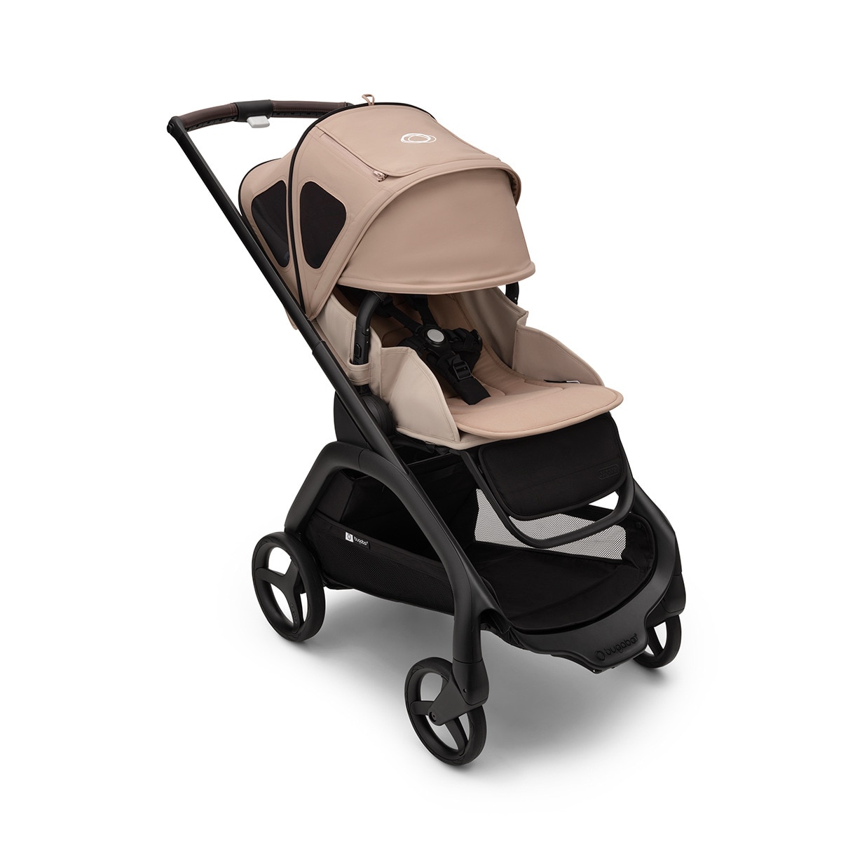 Carrinho de Passeio Dragonfly - Base Grafite/Taupe com Capota Ventilada Taupe Castanho-2