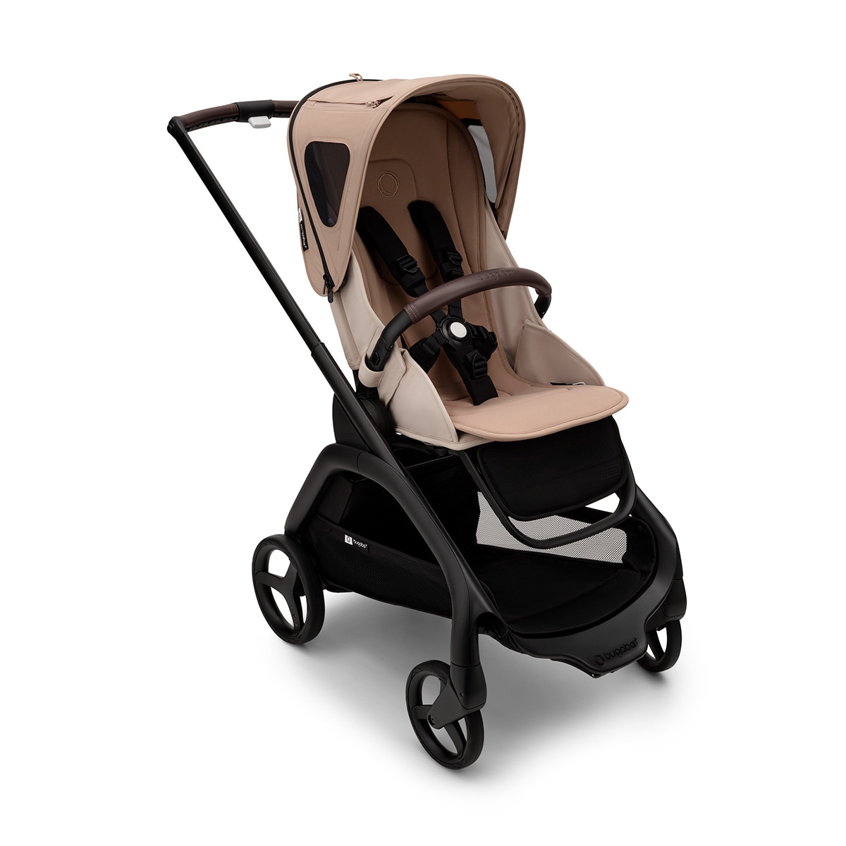 Carrinho de Passeio Dragonfly - Base Grafite/Taupe com Capota Ventilada Taupe Castanho-3