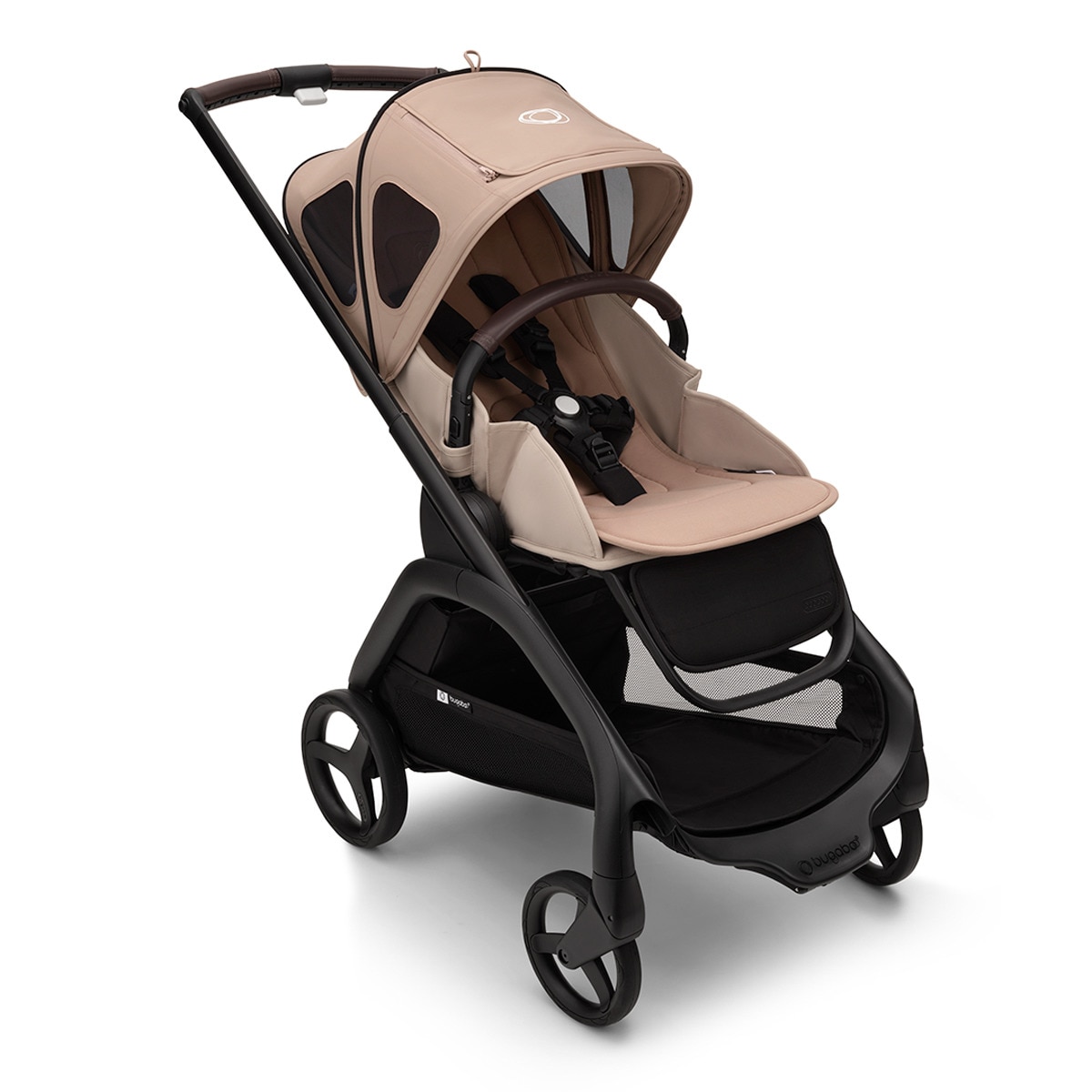 Carrinho de Passeio Dragonfly - Base Grafite/Taupe com Capota Ventilada Taupe Castanho-1