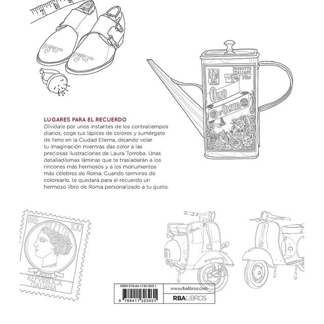 Roma secreta. Libro antiestrés para colorear (Capa mole) 2