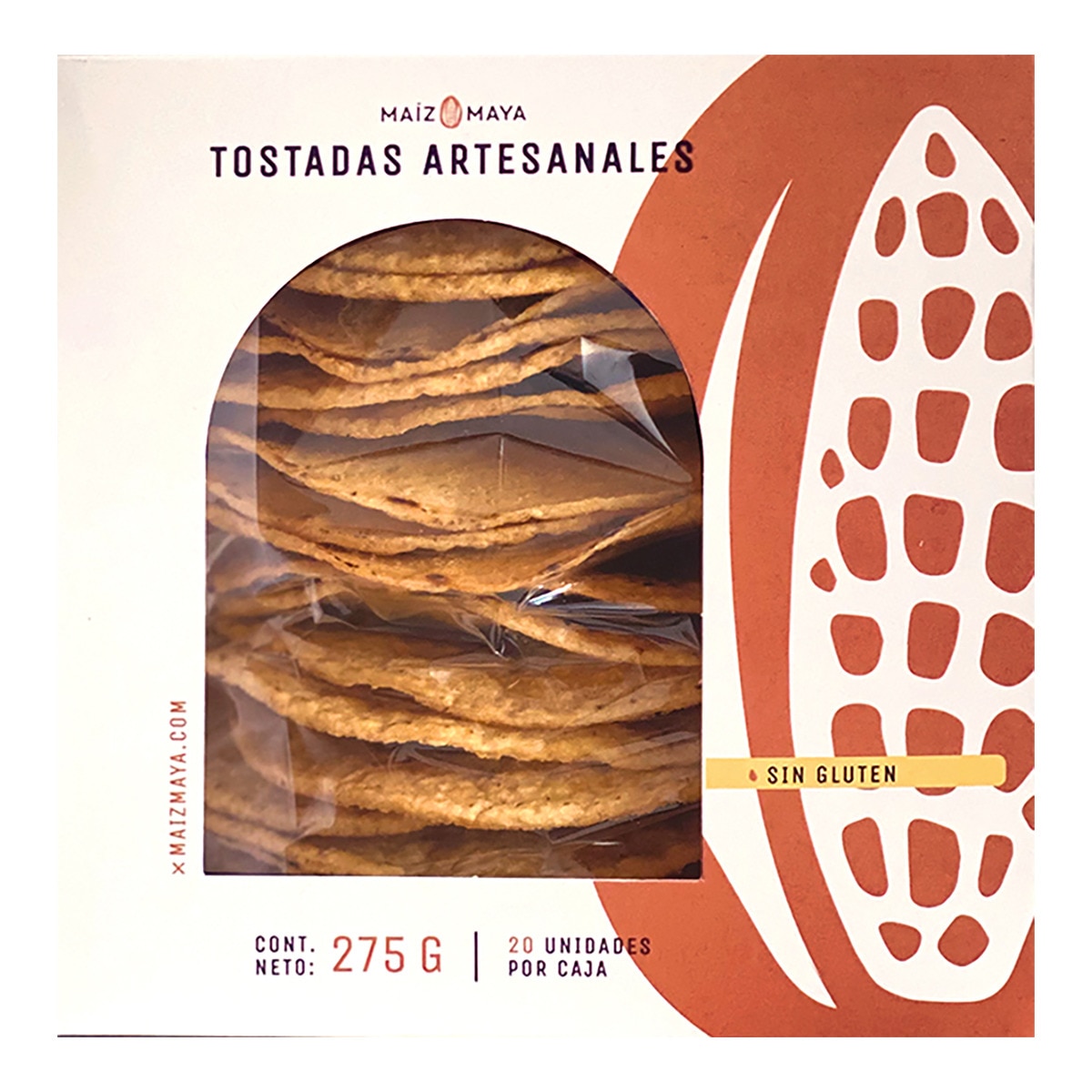 Imagen 0 de Tostadas artesanales mexicanas Maíz Maya