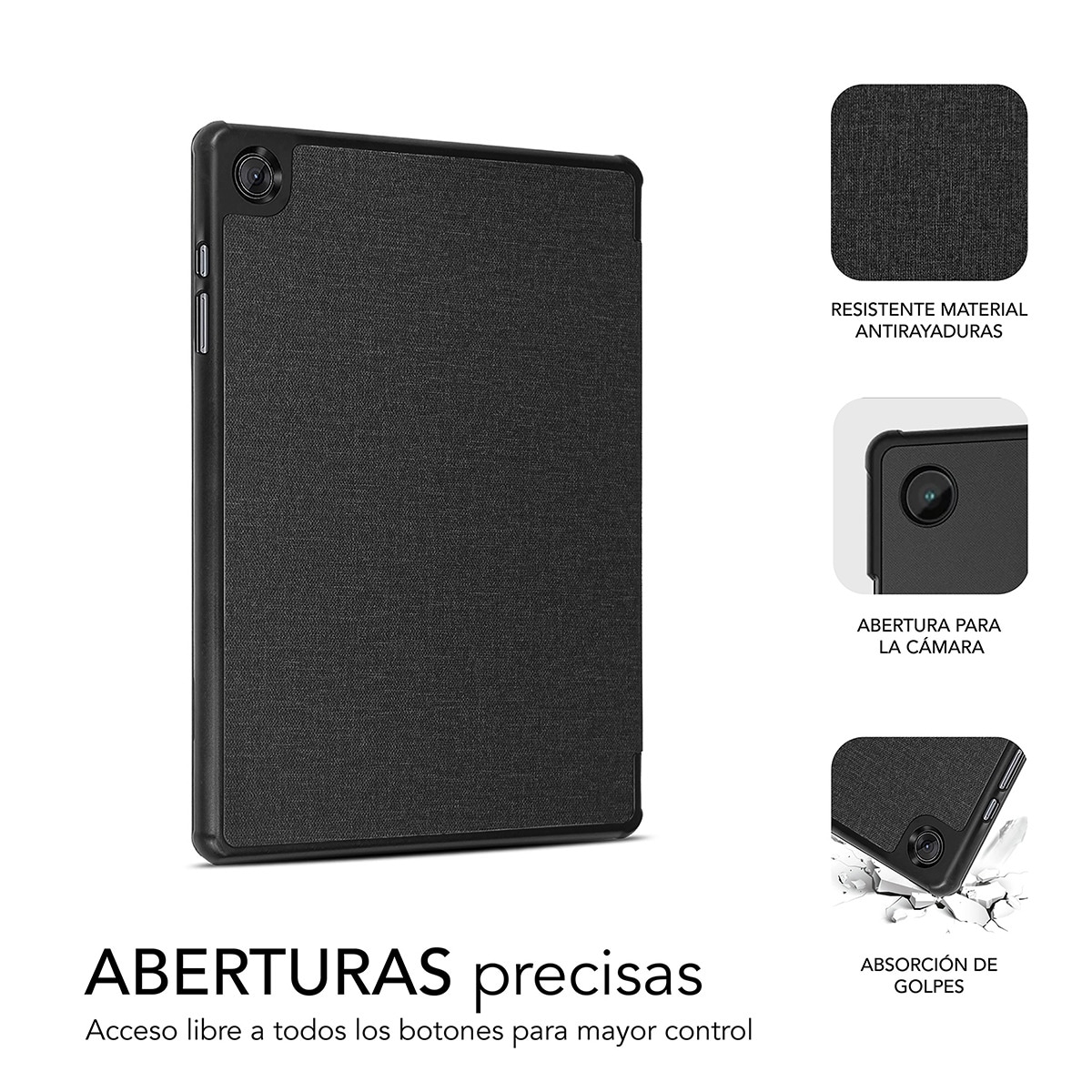 Funda Subblim Shock Case para tablet Samsung Galaxy Tab A9 8,7" Negro-5