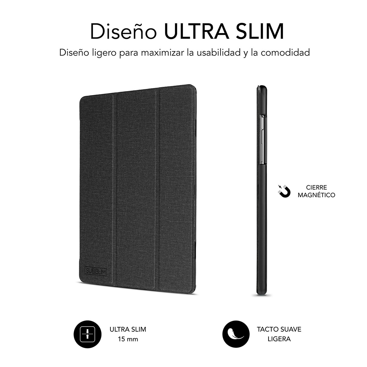 Funda Subblim Shock Case para tablet Samsung Galaxy Tab A9 8,7" Negro-4