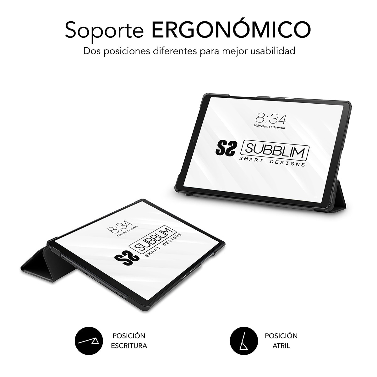 Funda Subblim Shock Case para tablet Samsung Galaxy Tab A9 8,7" Negro-3
