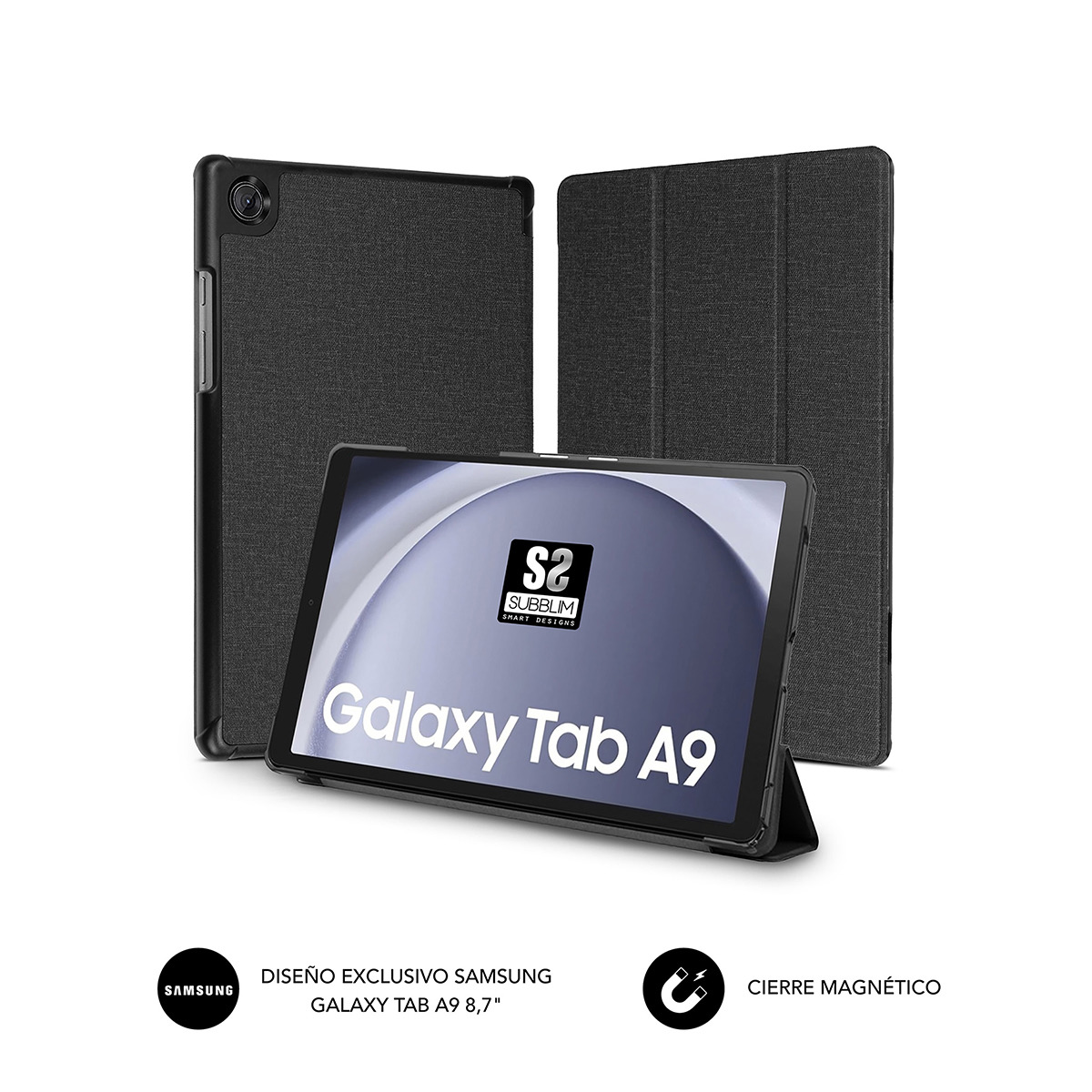 Funda Subblim Shock Case para tablet Samsung Galaxy Tab A9 8,7" Negro-2